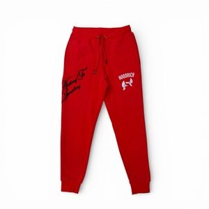 Hoodrich Men’s Red fleece Jogger pant, size S new